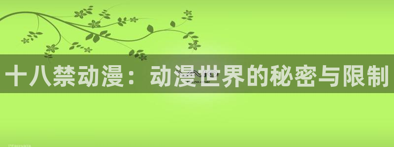 里番漫画在线阅读：十八禁动漫：动漫世界的秘密与限制
