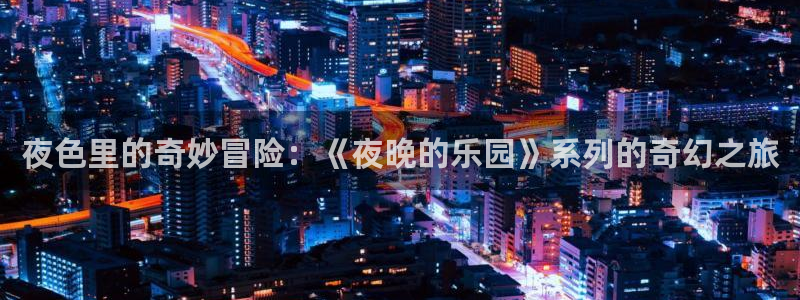 h里番动漫在线：夜色里的奇妙冒险：《夜晚的乐园》系列的奇幻之旅