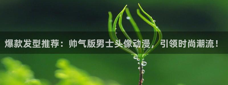 h里番动漫：爆款发型推荐：帅气版男士头像动漫，引领时尚潮流！