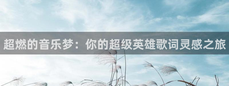 里番库动漫：超燃的音乐梦：你的超级英雄歌词灵感之旅